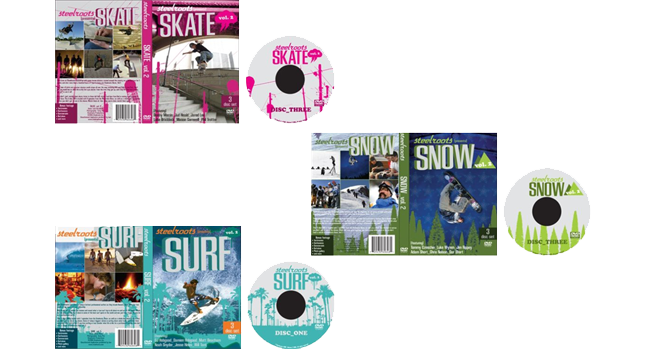 Steelroots DVD package design